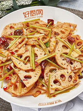 Spicy lotus root slices